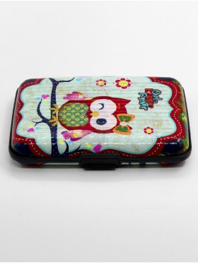OWL PRINTS CREDIT CARD WALLET